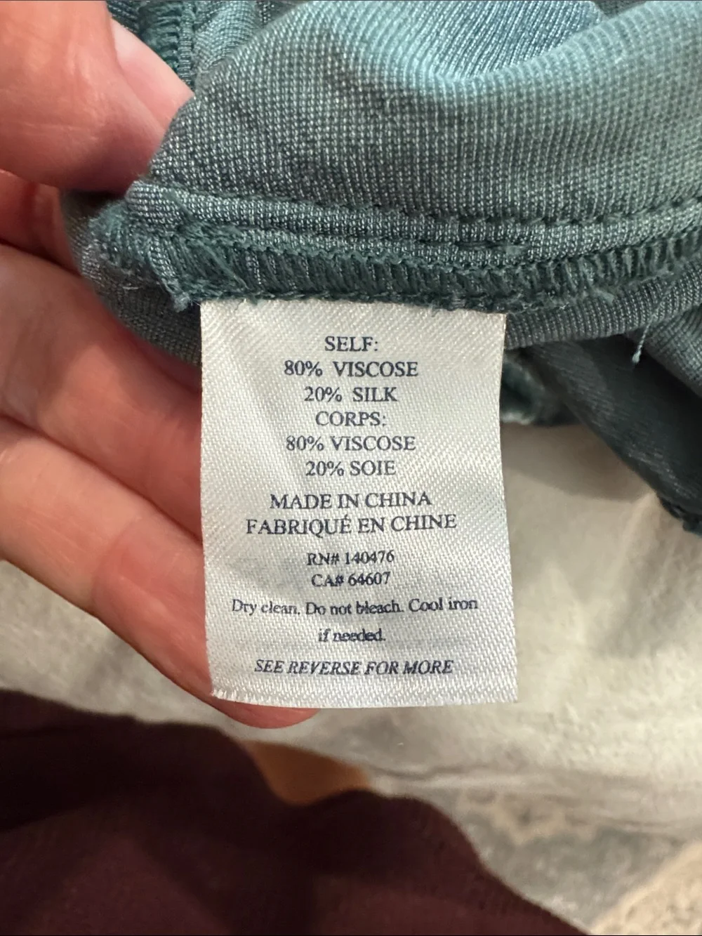 Faherty Women's Vintage Silk Velvet Genevieve Shirt (size medium) - Picture 5 of 5